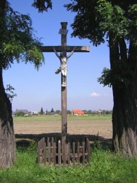 Heřmanice - kříž u pole: Heřmanice - kříž u pole
