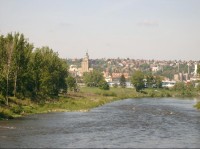 Vltava v Praze - pohled k Dejvicím