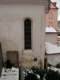 Sv. Ondřej 023: Nejstarší karlovarský kostel, původně gotický ? 15.stol. Přilehlý hřbitov zrušen r. 1911, změněn na Mozartovy sady.