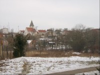 Panorama s kostelem sv. Michaela