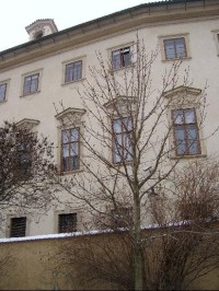 Z Nostické zahrady: Nostický palác je raně barokní čtyřkřídlá budova se dvěma dvory. Na levé straně od palácového průčelí za Nosticovou ulicí leží Nostická zahrada, která dosahuje až k Čertovce. 