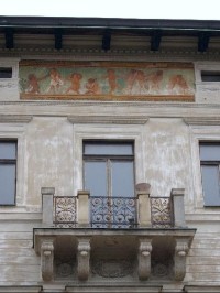 Balkon a fresková malba