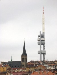 Kostel Sv.Prokopa a televizní věž