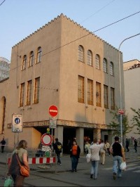 Smíchovská synagoga ze severozápadu