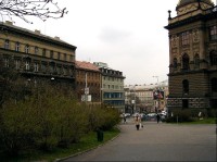Pohled k Mezibranské ulici