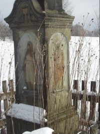 kříž u židovského hřbitova - detail