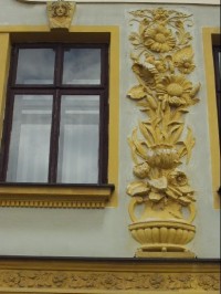 dům F.L.Věka na náměstí- detail