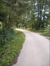 Kyjovice - Porubka: cesta směr Zátiší