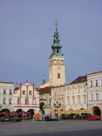 Nový Jičín - náměstí a kostel Nanebevzetí Panny Marie