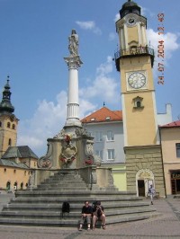 Banská Bystrica - kašna a radnice
