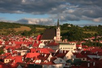 Český Krumlov  - pohled  ze zámku