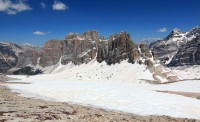 Monte de Lagazuoi, Lagazuoi Grande - 2835m. DOLOMITY Itálie