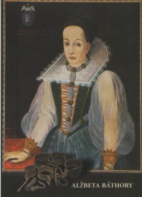 Portrét  Alžběty Báthory - pohlednice zakoupená na Čachtickém hradě