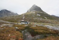 Cestou na Trollstigen - čůrací pauza