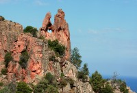 Srdce milenců ( skalní útvar)  Calanche - Korsika 
