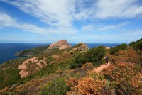 Capo Rosso, druhý nejzápadnější výběžek  Korsiky 