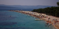Brač  Bol  Zlatni rat -  údajně jedna z nejhezčích pláží Chorvatska
