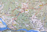 Mapa  tur.  výšlapu -  Rovensko - Gerník - Sv. Helena