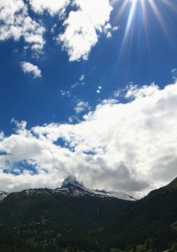 Skoupý MATTERHORN ze  Zermattu