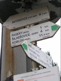 Antošovice - rozcestník: Antošovice - rozcestník