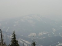 Pohled na Smrk z vrcholu Lysé hory