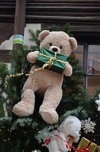 Medvídek plyšáček jako malý Adventní dáreček