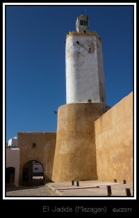 El Jadida - minaret/maják v portugalské medině