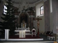 Kostel na hoře: interiér