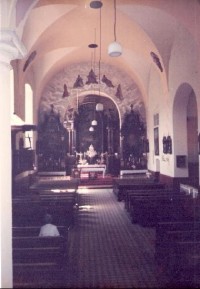 Blava - kapucíni: interiér kostela