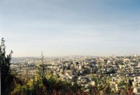 JERUZALÉM II -22: Pohled z hory Scopus, zde je Jeruzalémská humanitní univerzita