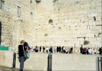 JERUZALÉM II - 15: Zeď nářků - blíž vás v "pánské části" nepustí