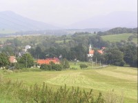 Lichnov: Pohled na vesnici ze směru od Štramberku