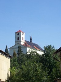 Kostel: Kujavský kostel, pohled od zemědělského družstva