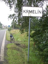Krmelín: Vjezd do Krmelína.