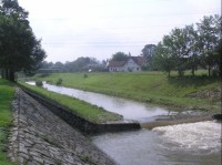 Šenov: Pohled na řeku Jičínku v obci