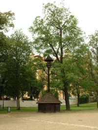 Letohrádek Kinských-zvonička: zvonička z Valašska  - za letohrádkem