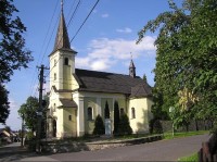 Chlebovice-kostel, pohled od jihu