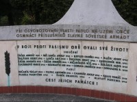 Fryčovice - památník padlých, detail: Fryčovice-střed, památník padlých, detail