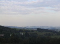 výhledy - v pozadí Uhlířský vrch u Bruntálu