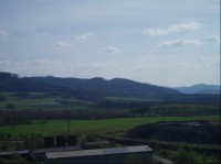 výhled z Okroulé na Palkovické hůrky - Babí hora