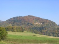 Bačův kopec ze zelené z Měrkovic na Skalku