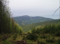 výhled z rezervace na Lysou horu