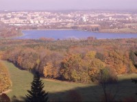 Výhled z úbočí Ostružné na Olešnou a Frýdek-Místek