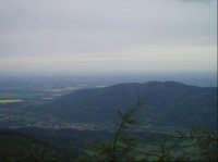 výhledy z MTZ pod vrcholem směr na Přelač - Prašivá, Čupel