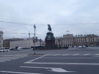 Petrohrad - Náměstí sv. Izáka, socha Mikuláše I.