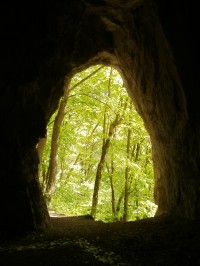 Východ z jeskyně