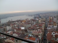 Pohled z Galatské věže v Istanbulu