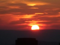Západ slunce na Pradědu