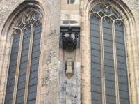 Soška na zdi kostela: Louny