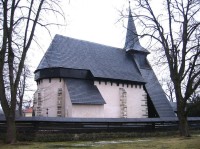 Kostel z jihovýchodní strany: Kostel sv. Bartoloměje